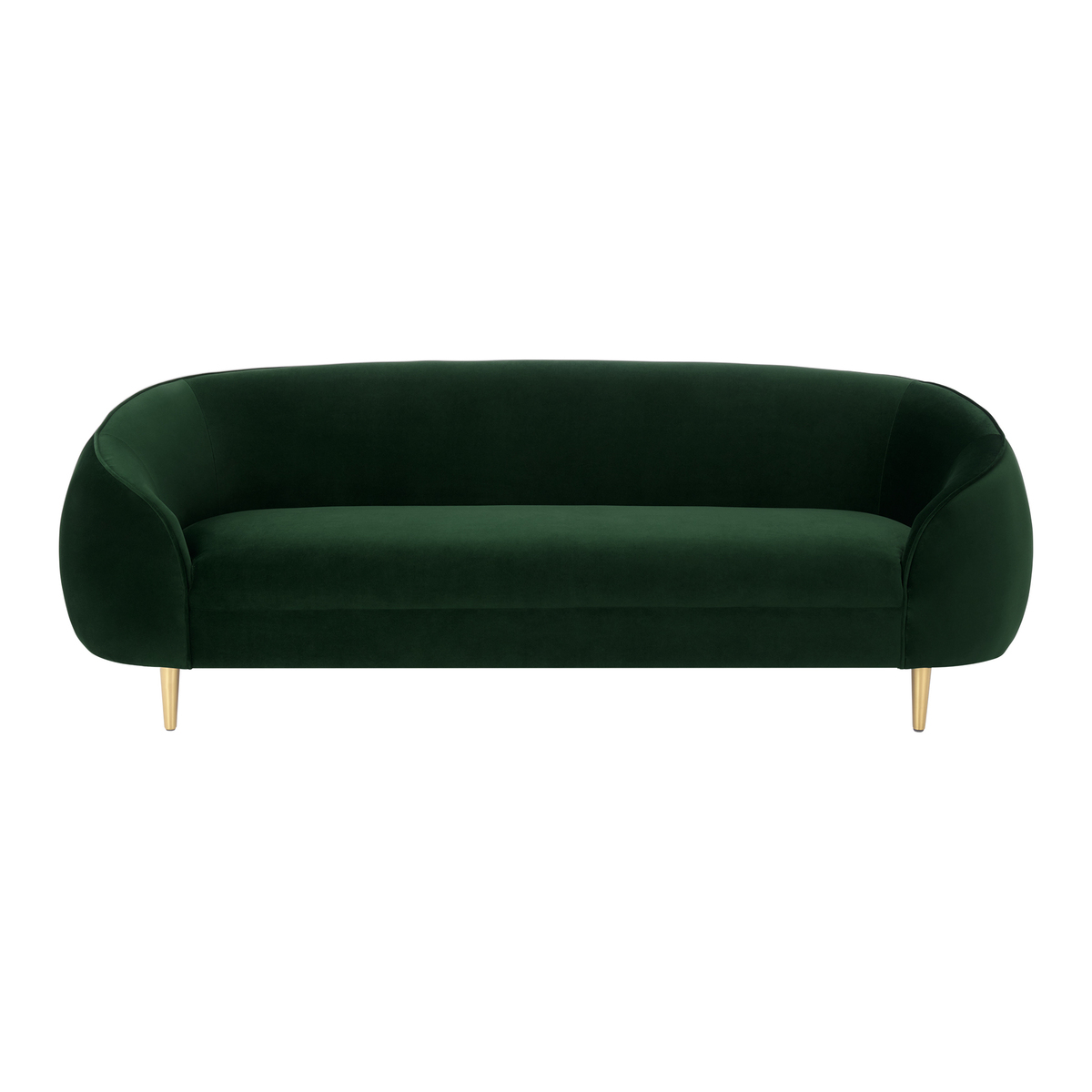 Trudy 3 Seater Sofa, Pine Green Velvet – image 2