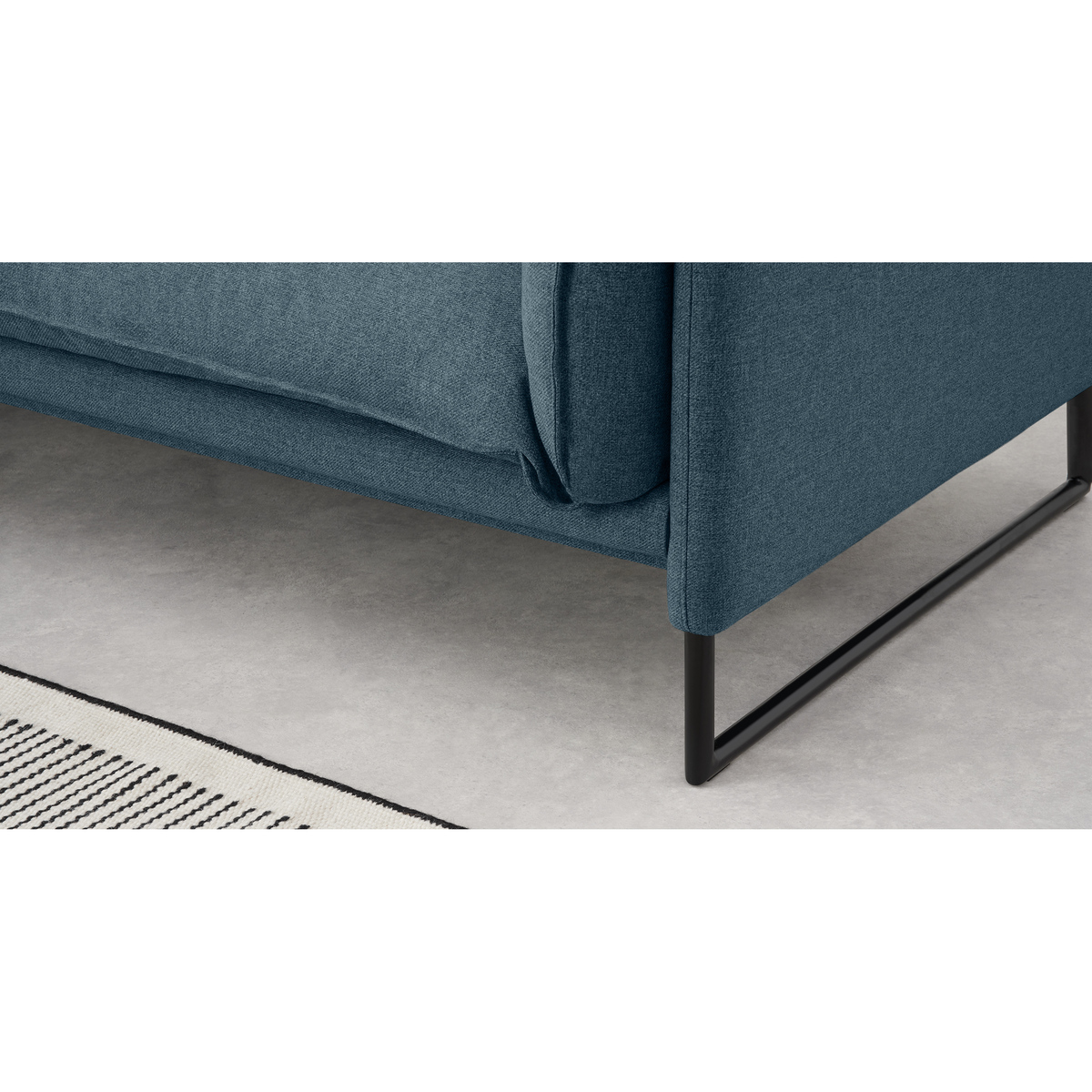Malini 3 Seater Sofa, Orleans Blue – image 4