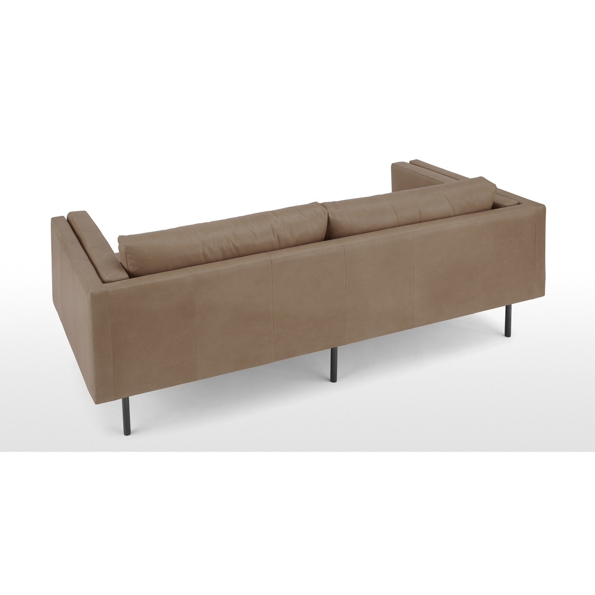 Savio 3 Seater Sofa, Chalk Mink Leather – image 4