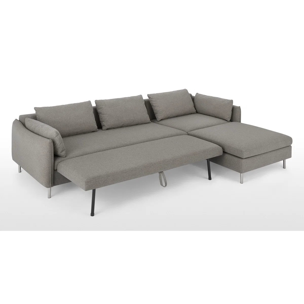 Vento Right Hand Facing Chaise End Sofa Bed, Manhattan Grey – image 7
