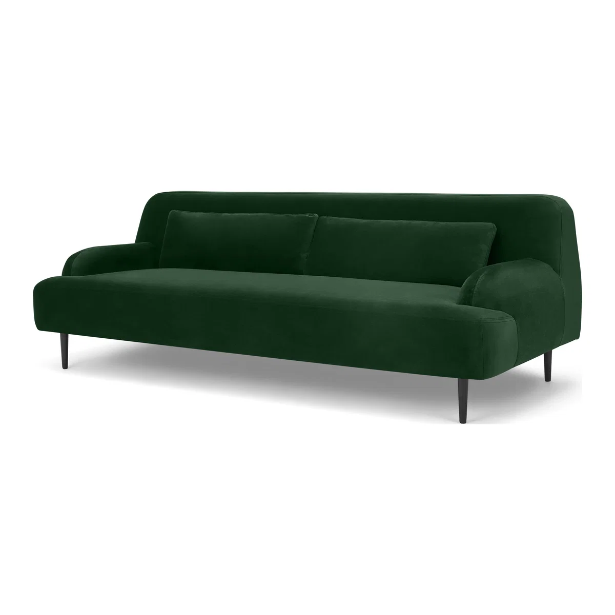 Giselle 3 Seater Sofa, Pine Green Velvet – image 1