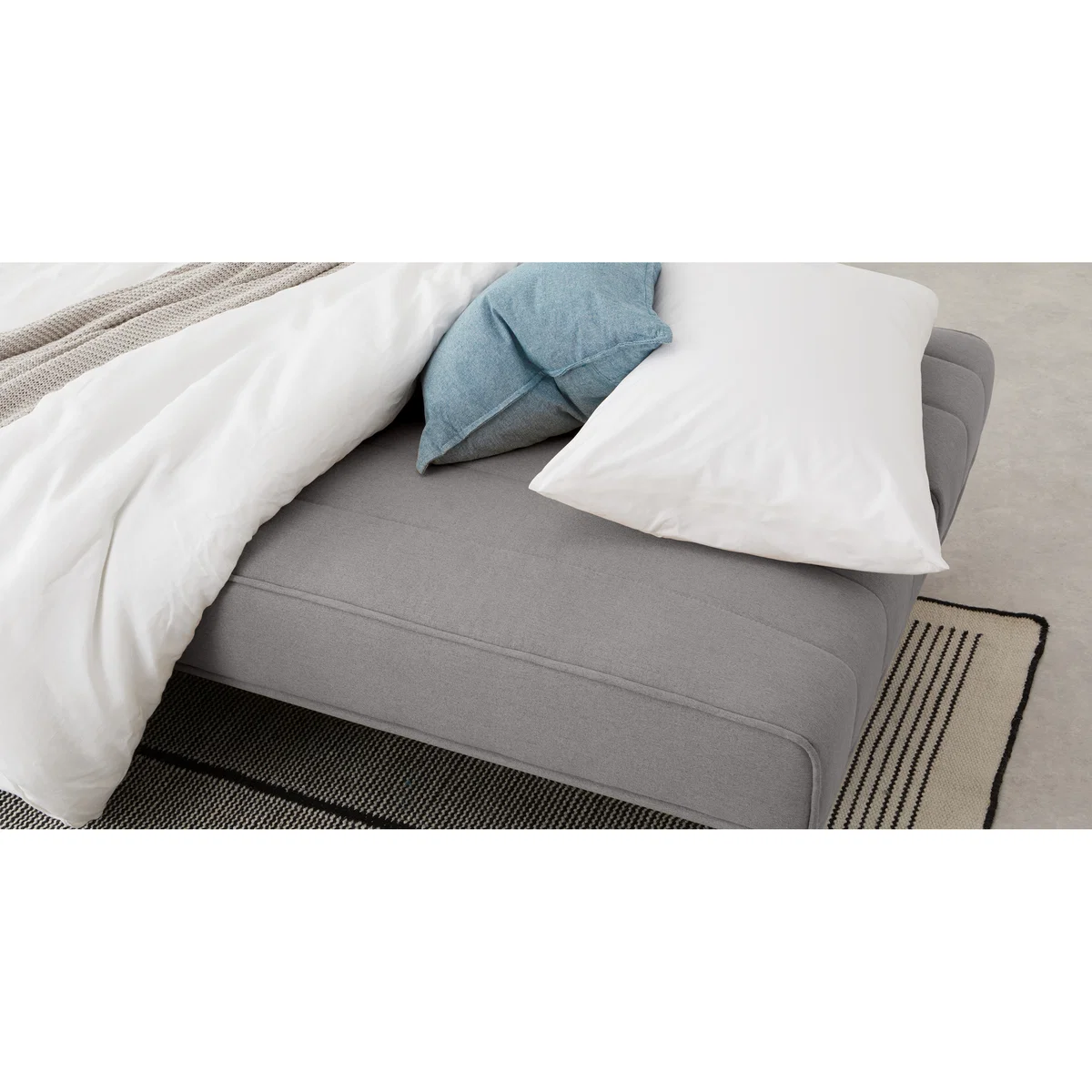 Kitto Click Clack Sofa Bed, Marshmallow Grey – image 6