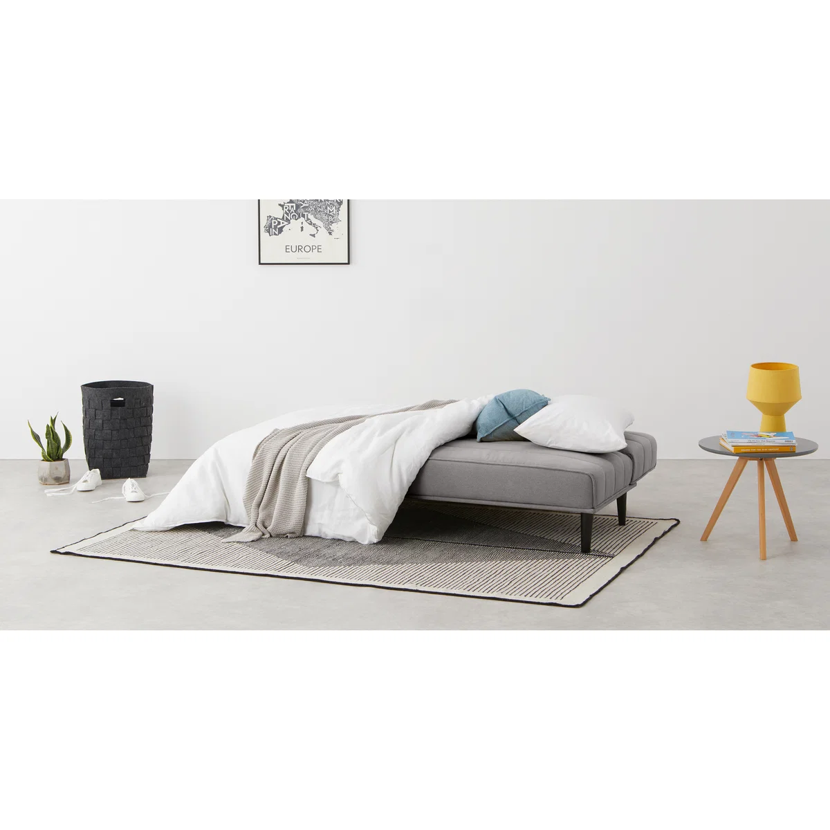 Kitto Click Clack Sofa Bed, Marshmallow Grey – image 7