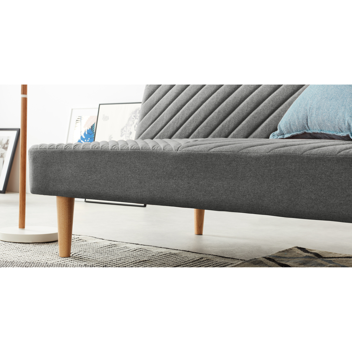 Ryson Click Clack Sofa Bed, Marl Grey – image 4