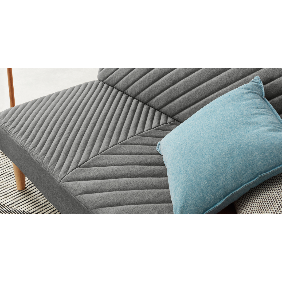 Ryson Click Clack Sofa Bed, Marl Grey – image 7