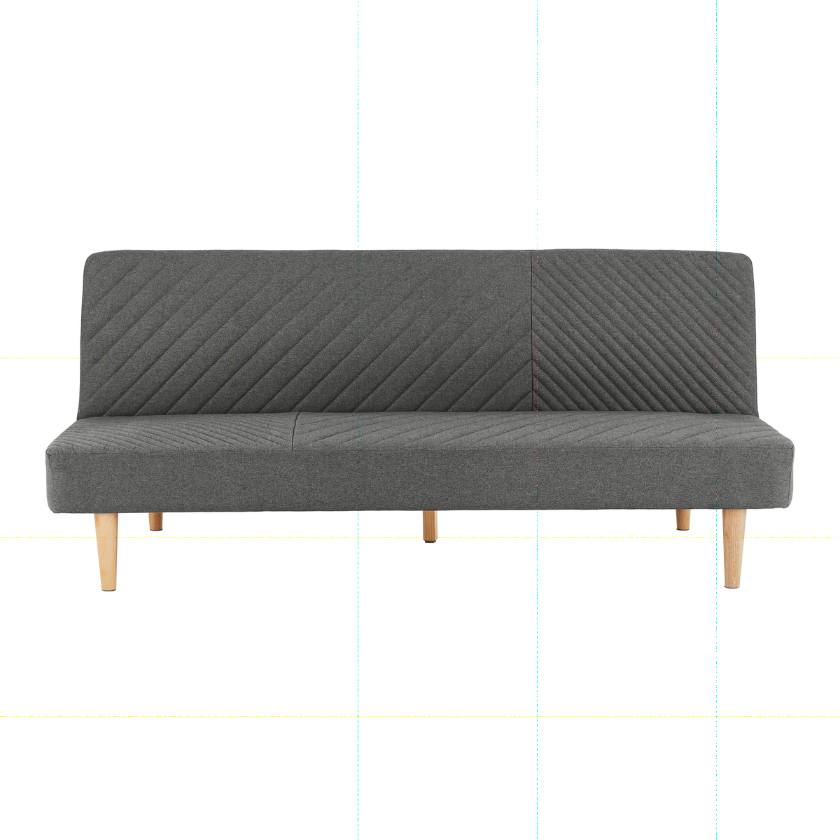 Ryson Click Clack Sofa Bed, Marl Grey – image 1