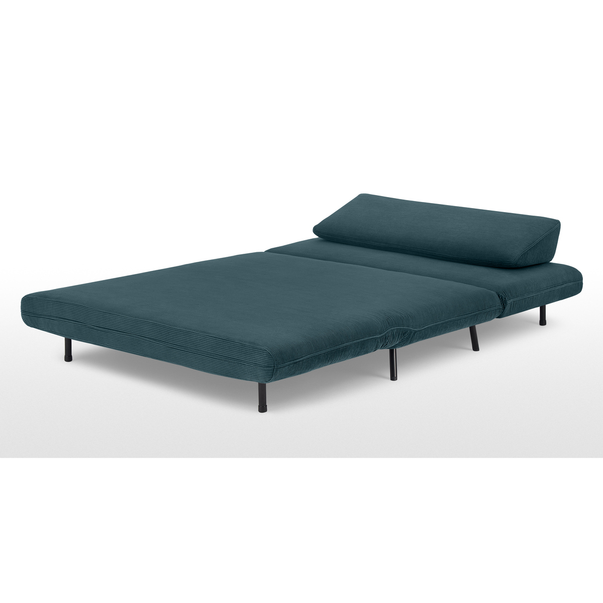 Kahlo Double Seat Sofa Bed, Teal Corduroy Velvet – image 5