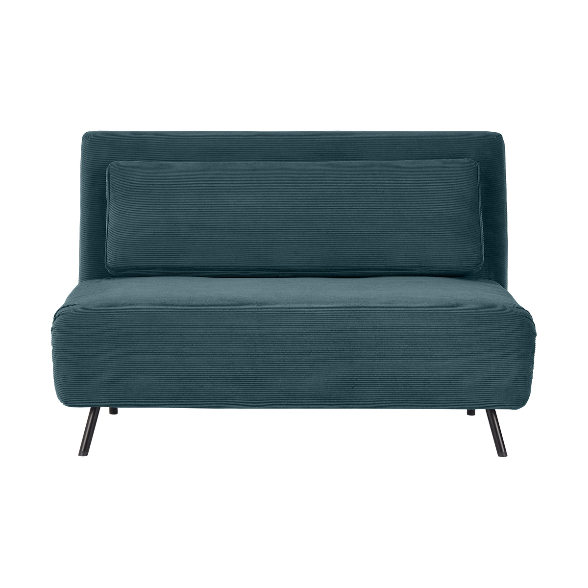 Kahlo Double Seat Sofa Bed, Teal Corduroy Velvet – image 1