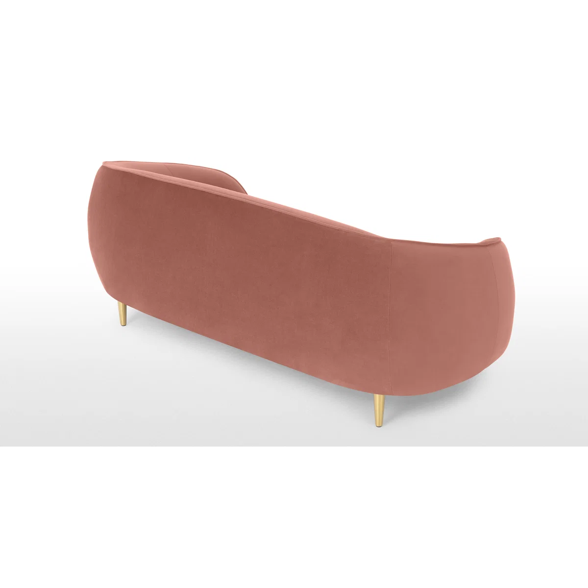 Trudy 2 Seater Sofa, Blush Pink Velvet – image 5