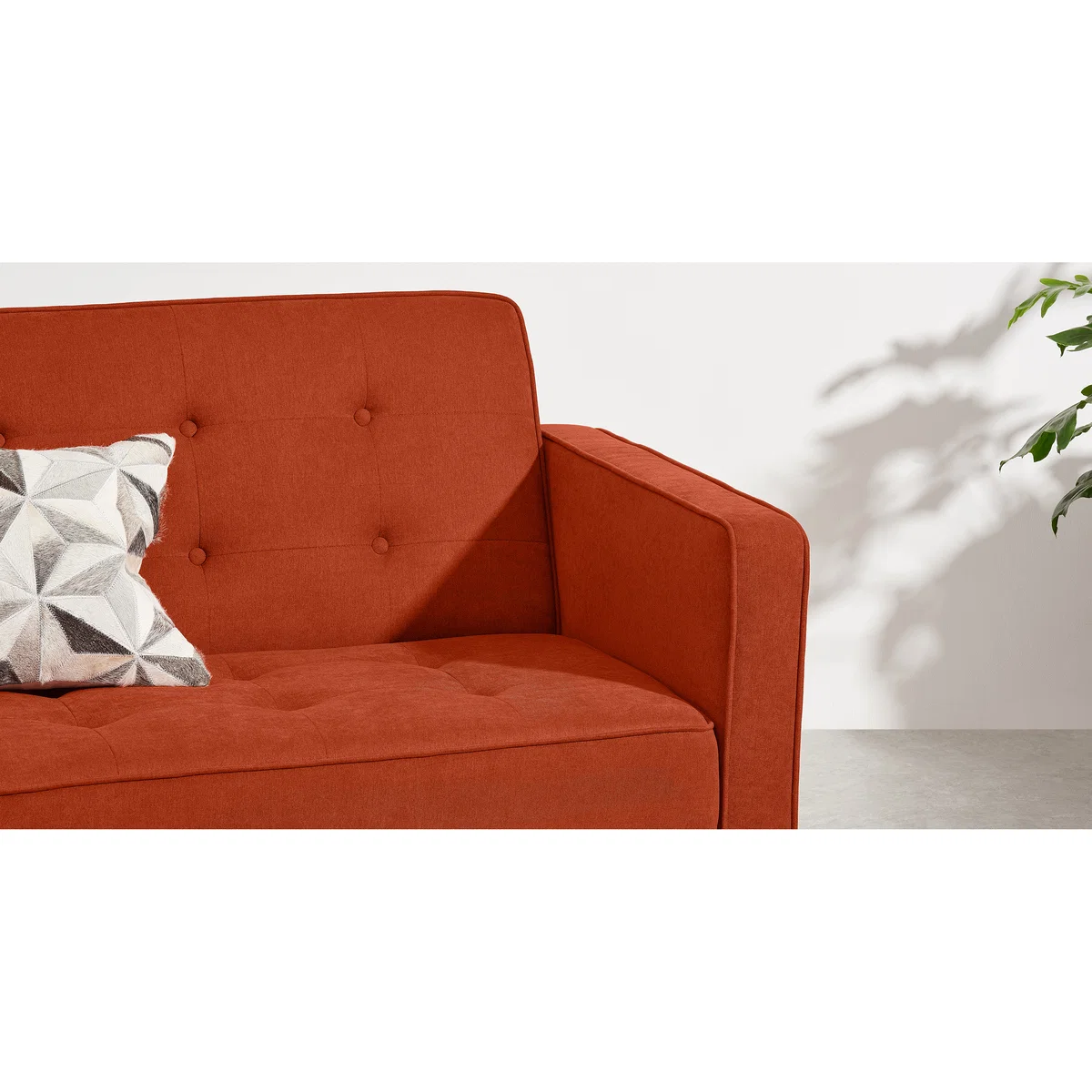 Rosslyn Click Clack Sofa Bed with Storage, Sedona Orange – image 4