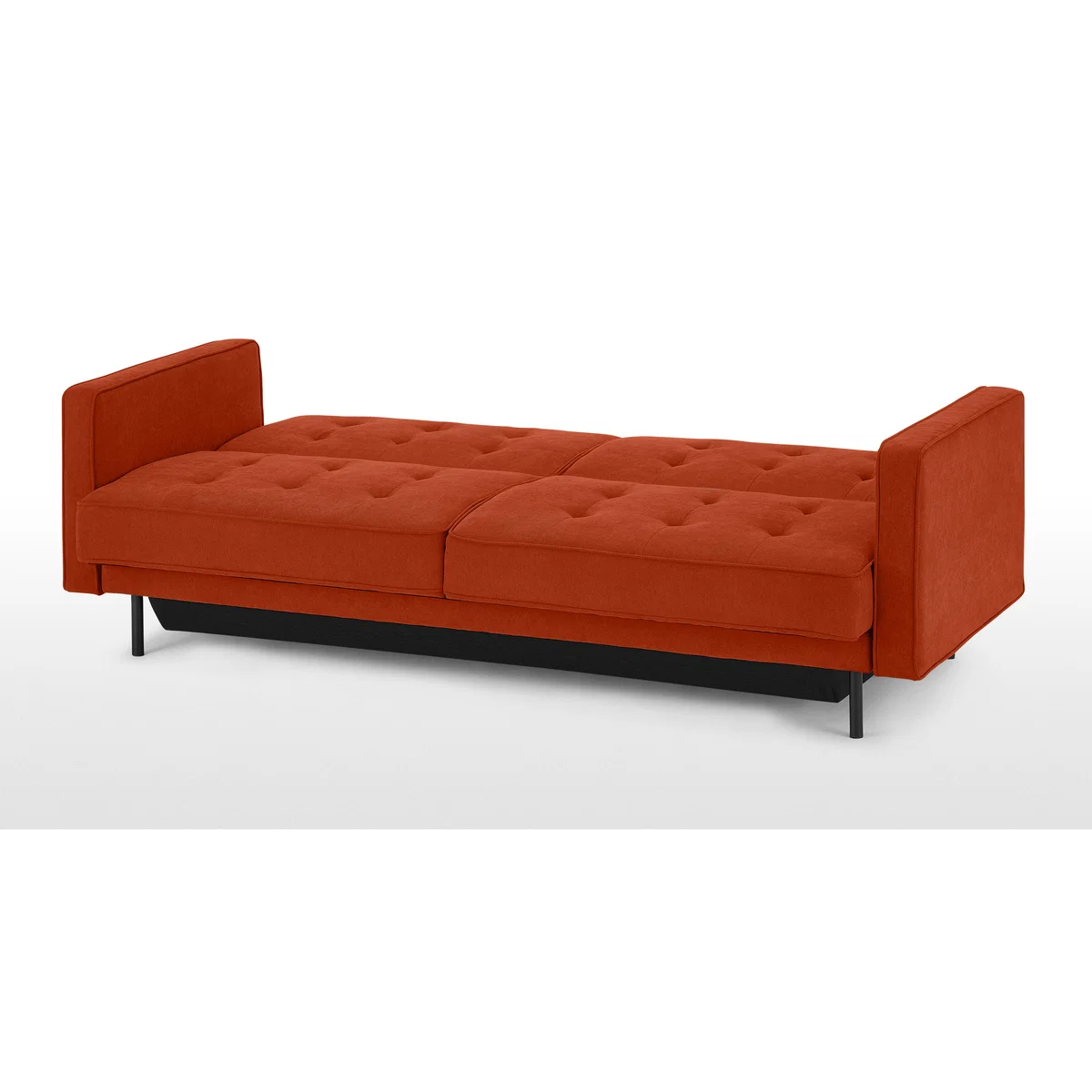 Rosslyn Click Clack Sofa Bed with Storage, Sedona Orange – image 5