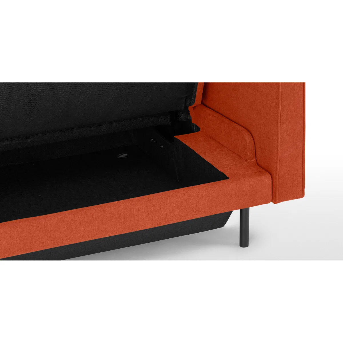 Rosslyn Click Clack Sofa Bed with Storage, Sedona Orange – image 6