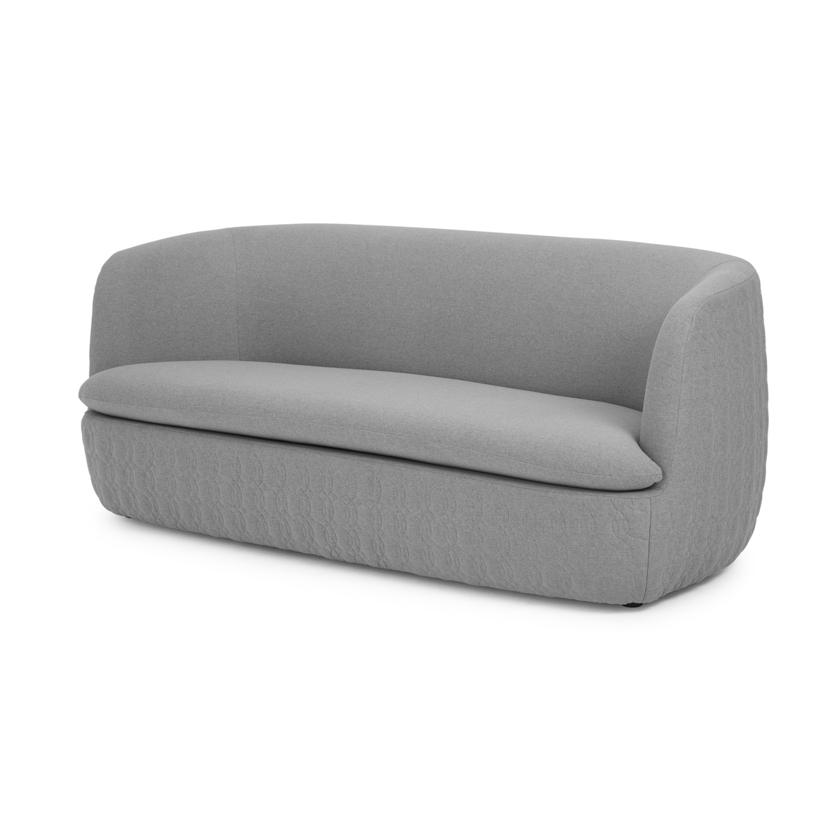 Tandy Large 2 Seater Sofa, Quilted, Cool Grey – image 2