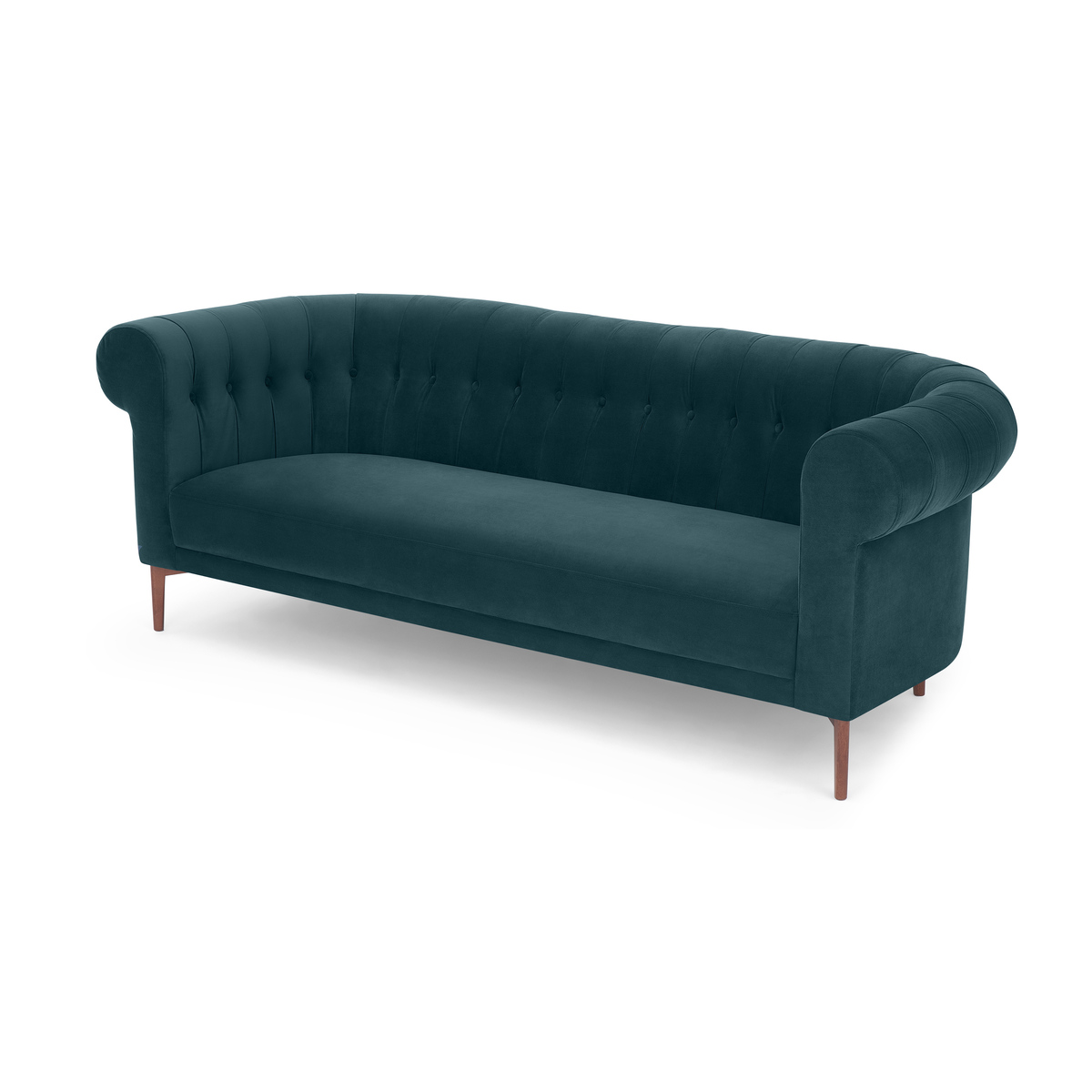 Hammond 3 Seater Sofa, Lagoon Blue velvet – image 2
