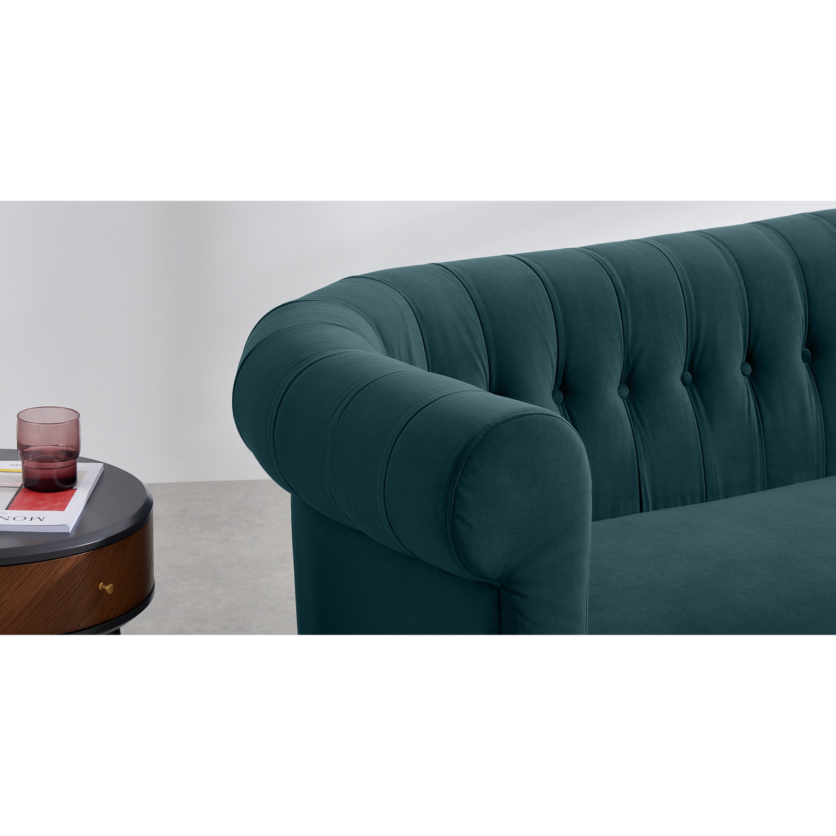 Hammond 3 Seater Sofa, Lagoon Blue velvet – image 6