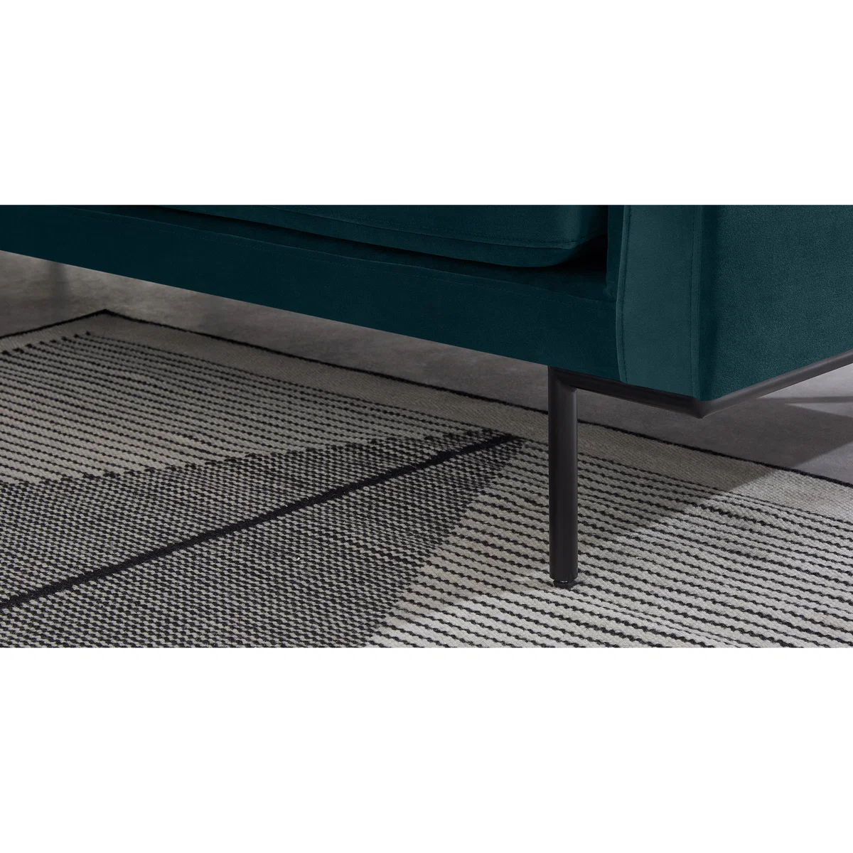 Harlow Corner Sofa, Steel Blue Velvet – image 4
