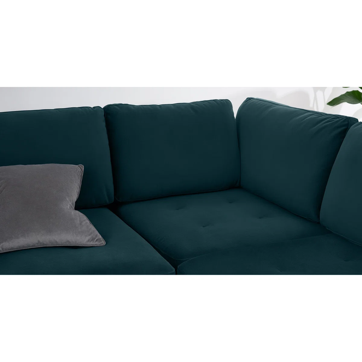 Harlow Corner Sofa, Steel Blue Velvet – image 6