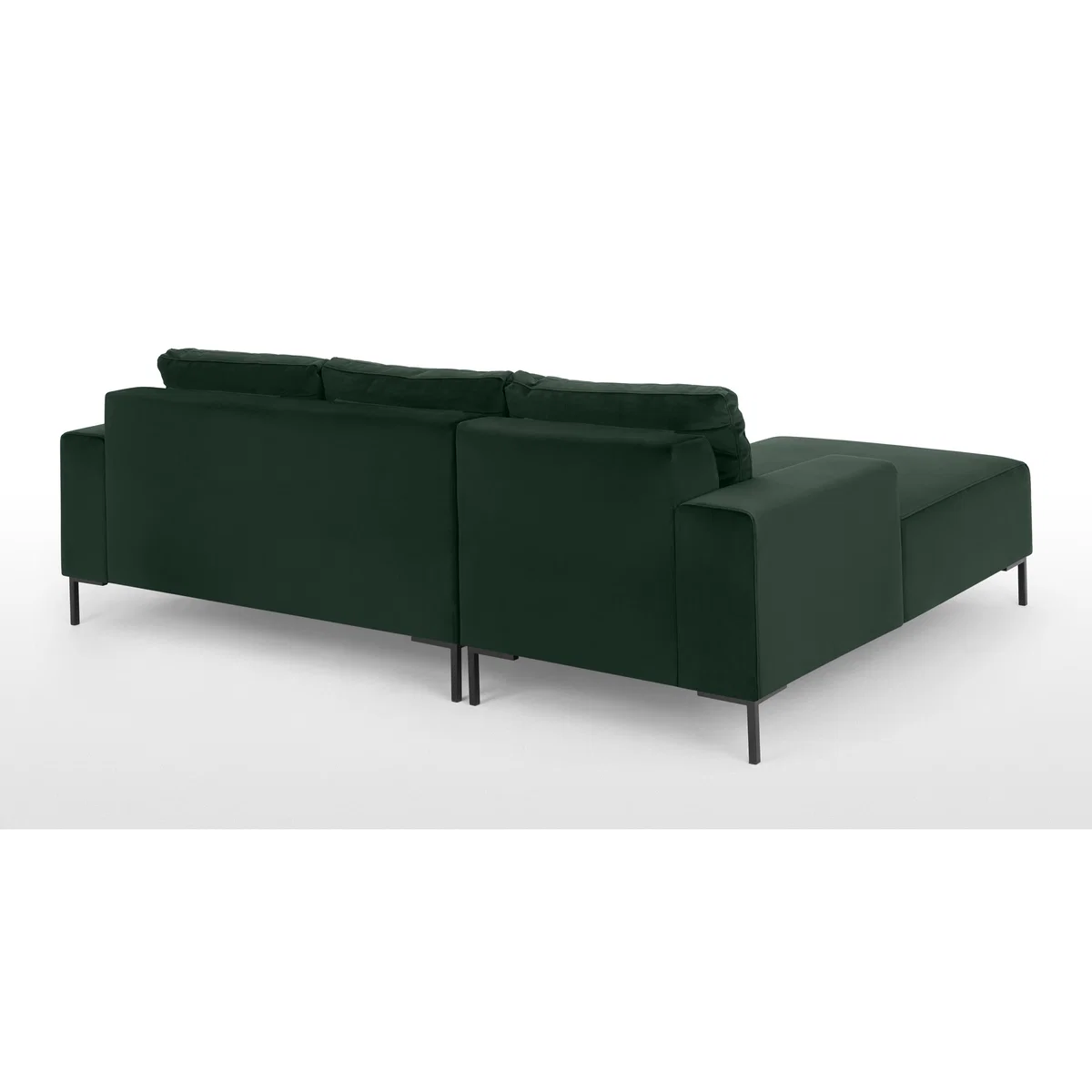 Frederik 3 Seater Left Hand Facing Compact Corner Chaise End Sofa, Autumn Green Velvet – image 5