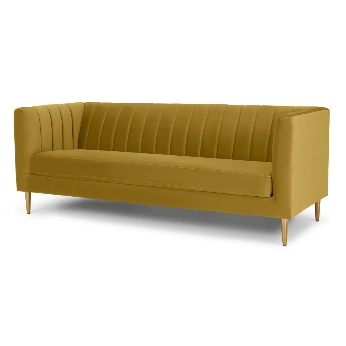 Amicie 3 Seater Sofa, Vintage Gold Velvet – image 2
