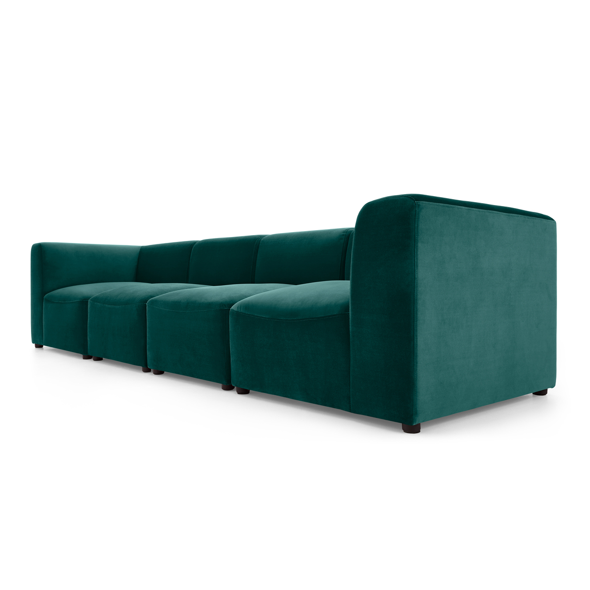 Juno 4 Seater Modular Sofa, Seafoam Blue Velvet – image 2
