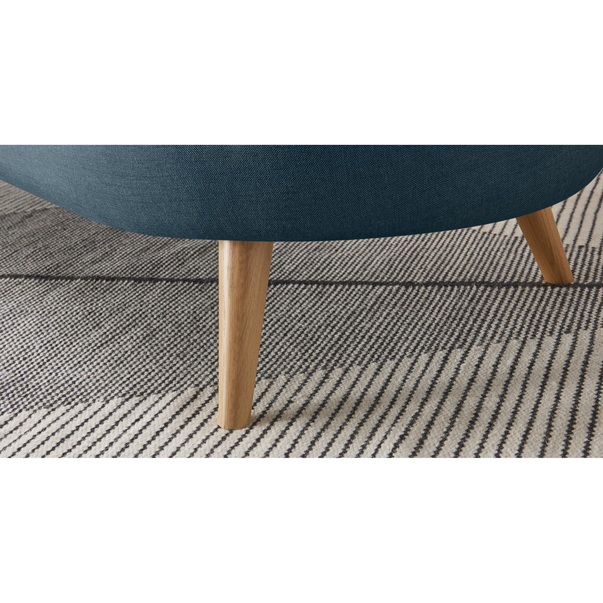 Nya 3 Seater Sofa, Duke Blue Weave – image 4