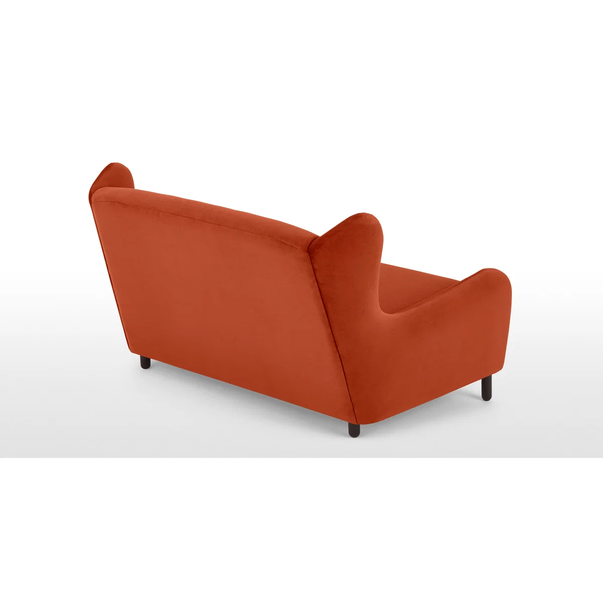 Rubens 2 Seater Sofa, Flame Orange Velvet – image 4
