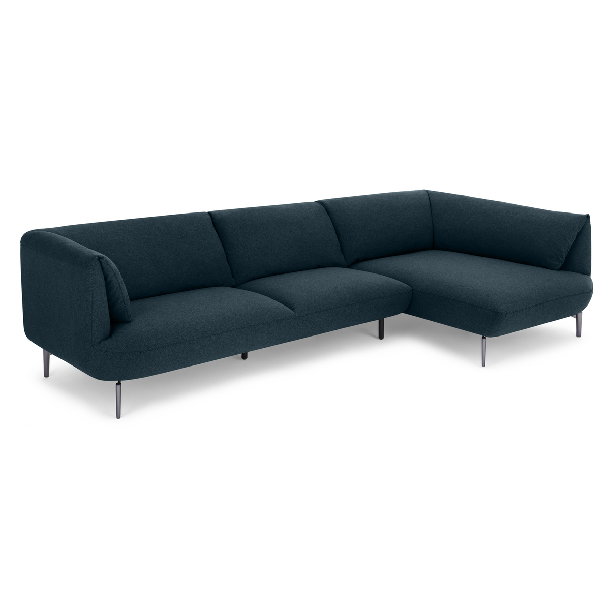 Inka Right Hand Facing Chaise End Corner Sofa, Aegean Blue – image 2