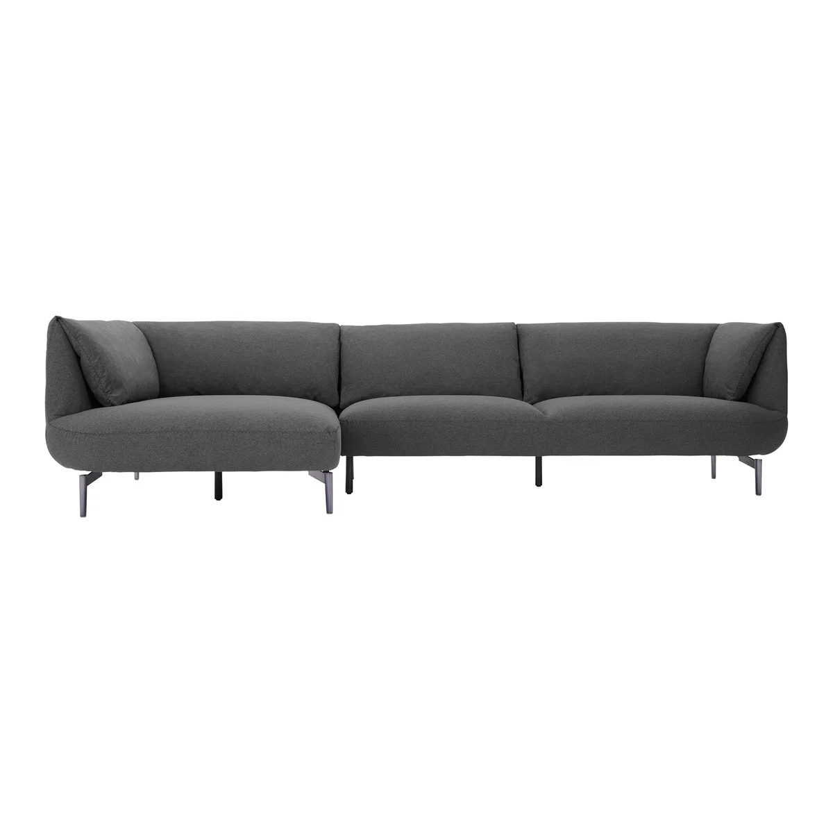 Inka Left Hand Facing Chaise End Corner Sofa, Marl Grey – image 1