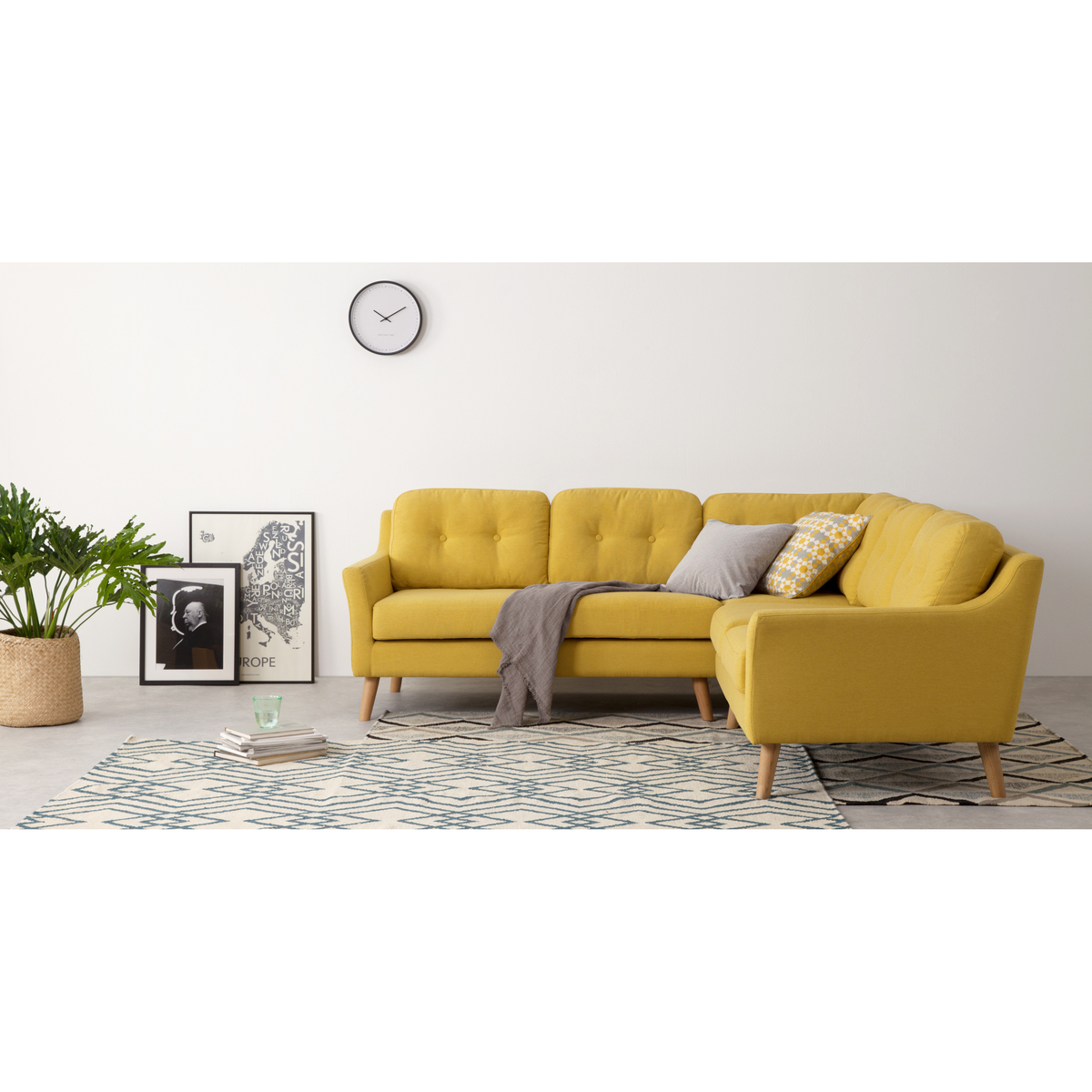 Rufus Corner Sofa, Mustard Yellow – image 2