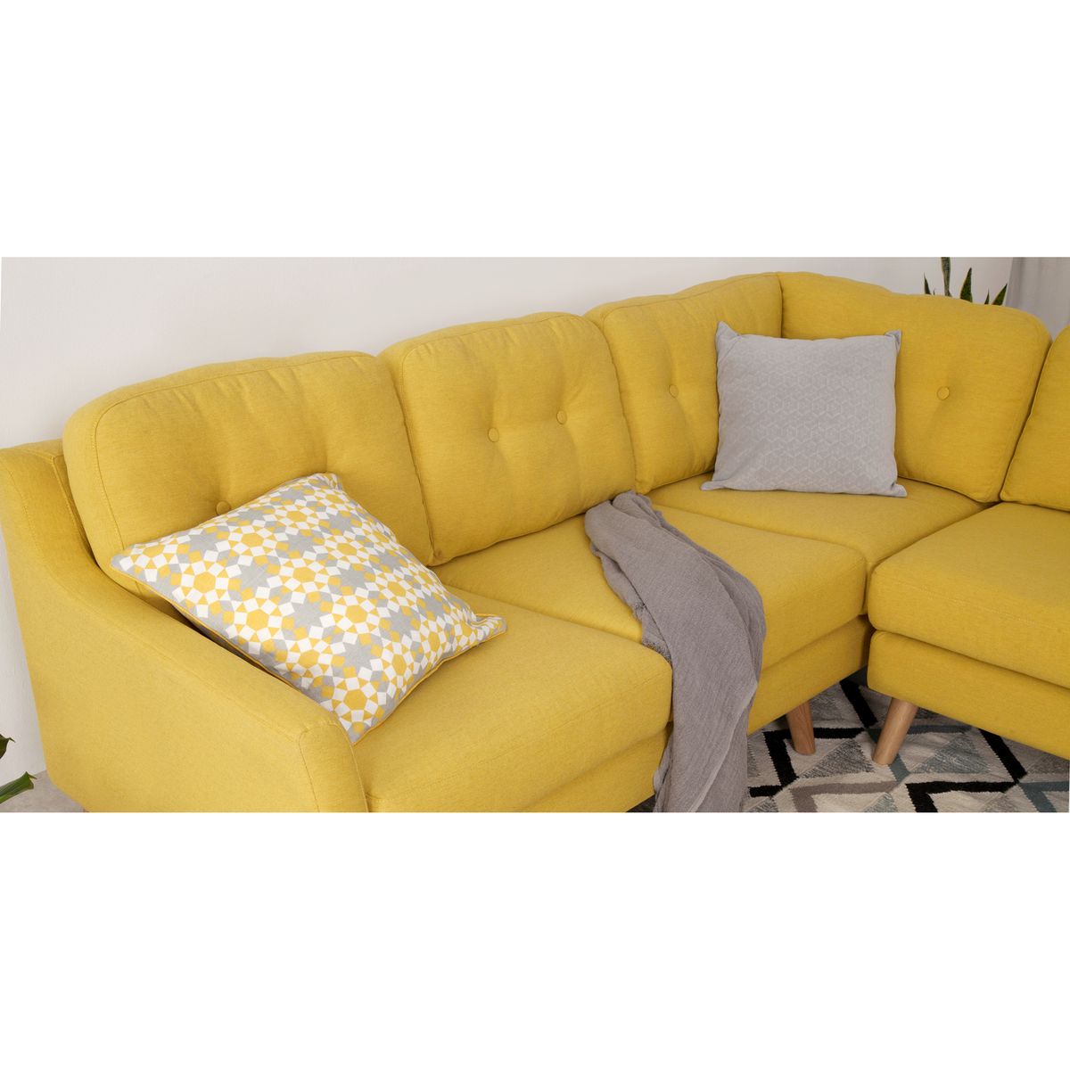 Rufus Corner Sofa, Mustard Yellow – image 5
