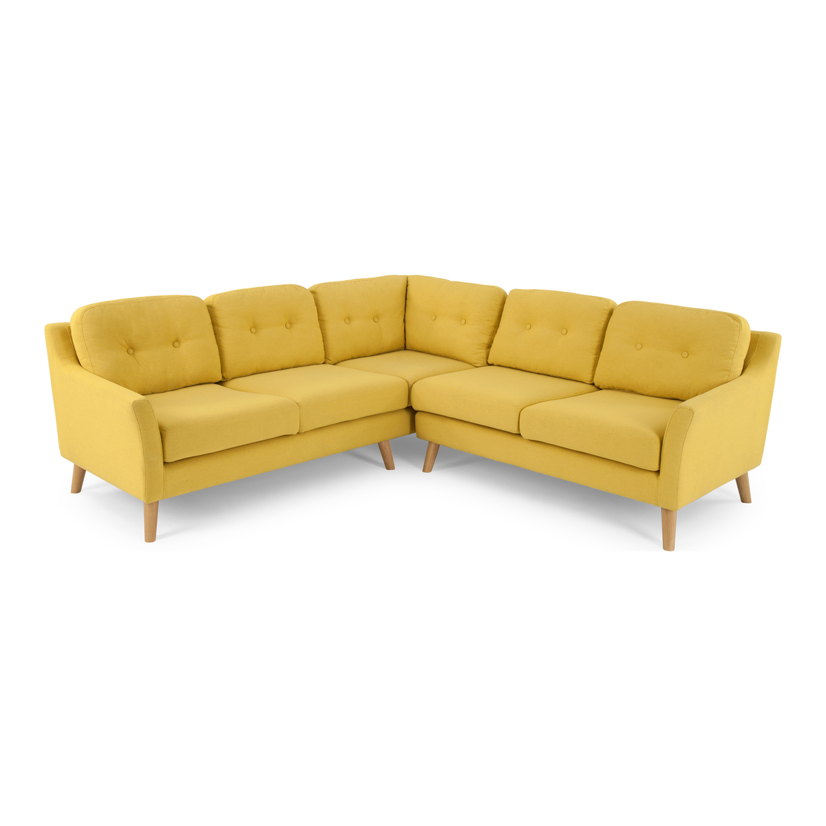 Rufus Corner Sofa, Mustard Yellow – image 1