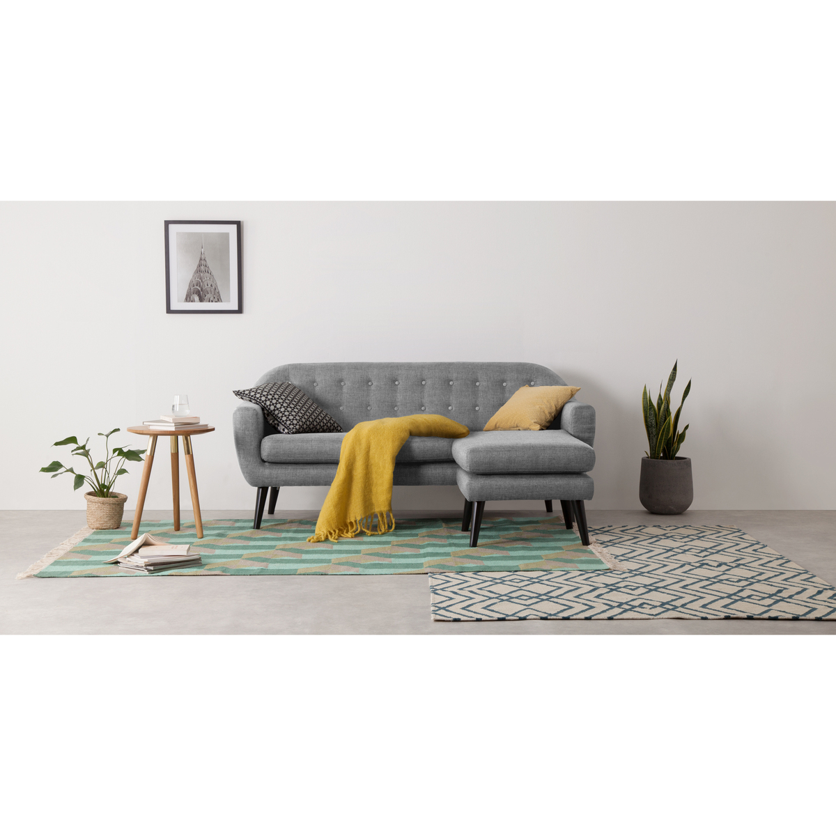 Ritchie Chaise End Corner Sofa, Pearl Grey – image 3