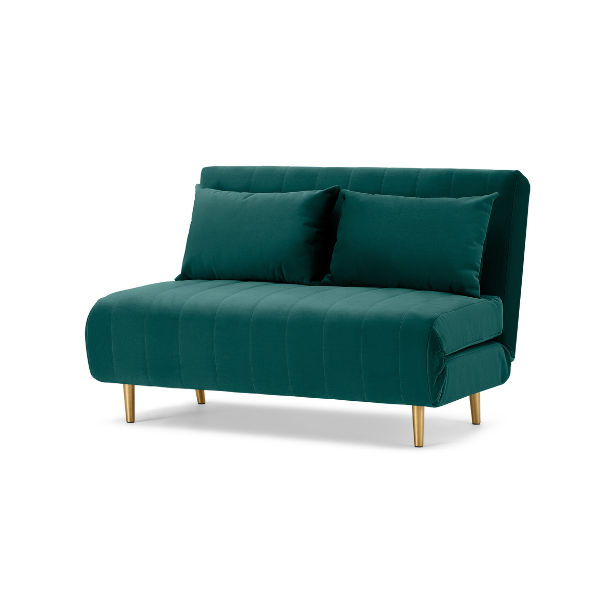 Bessie Small Sofa Bed, Seafoam Blue Velvet – image 2