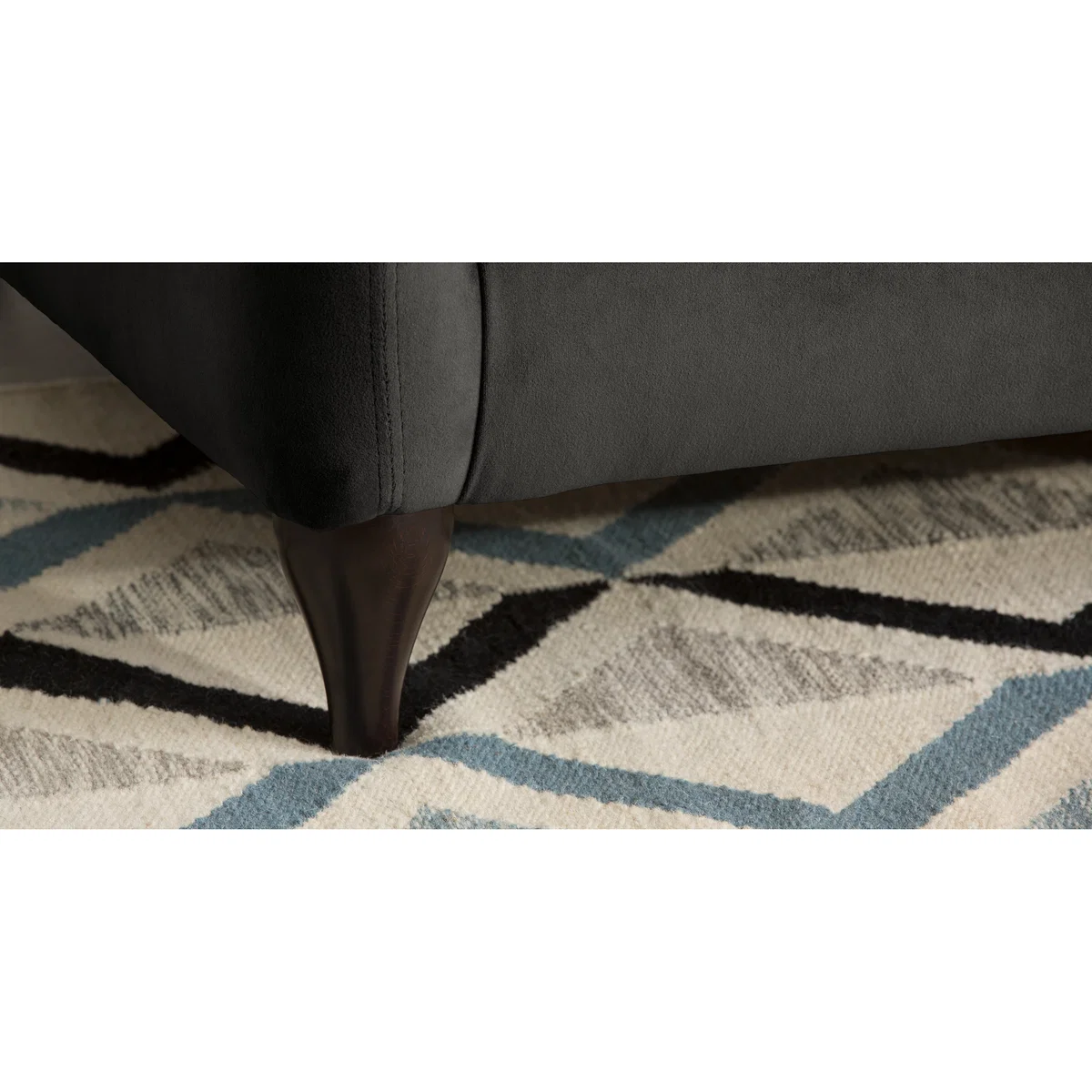 Sofia 3 Seater Sofa, Plush Asphalt Velvet – image 4