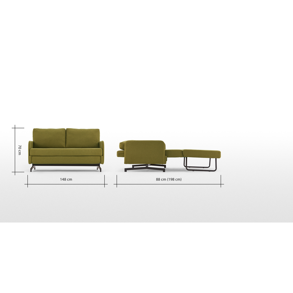 Motti Sofa Bed, Juniper Green – image 9