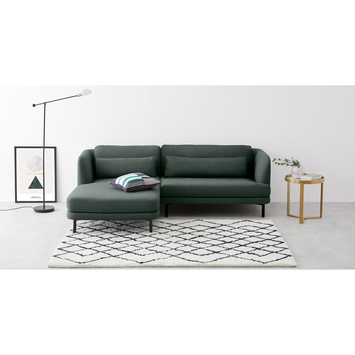 Herman Right Hand Facing Chaise End Corner Sofa, Manhattan Grey – image 2