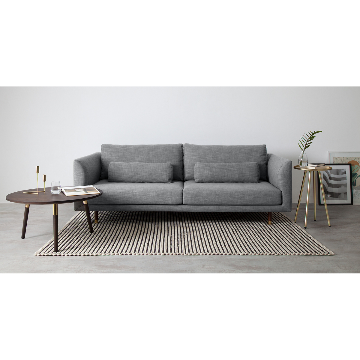 Jules 3 Seater Sofa, Austria Grey – image 3