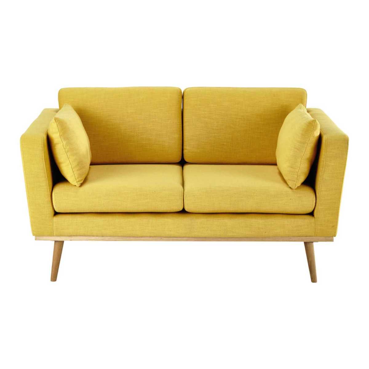 2-Seater Sofa in Yellow Timeo – image 2