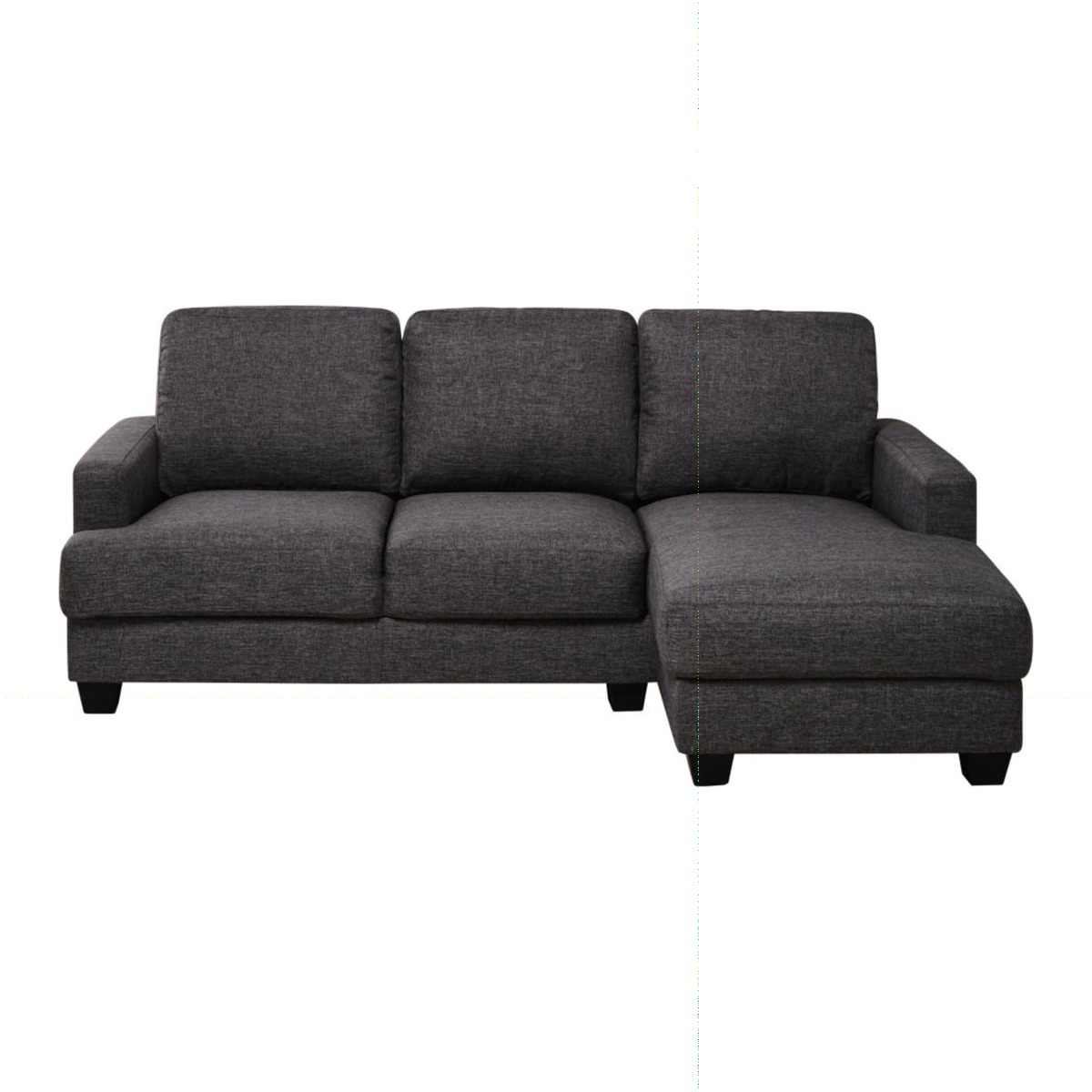 3/4 Seater RHF Corner Sofa in Heather Grey Philadelphie – image 1