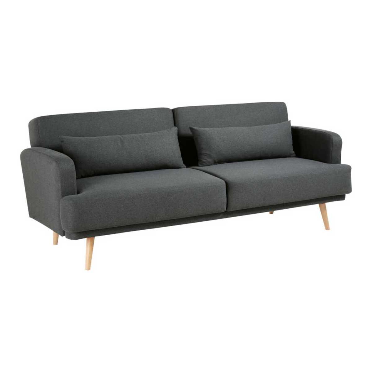 Grey 3-Seater Sofa Bed Elvis – image 1