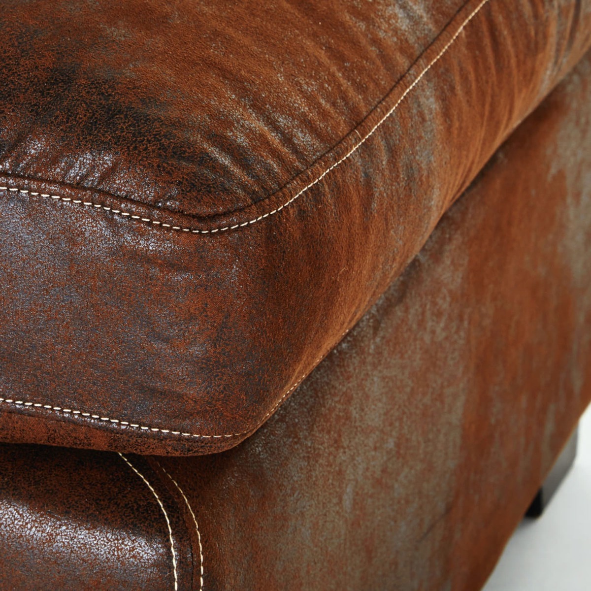 Brown 5-Seater Microsuede Right-Hand Corner Sofa Bed Kennedy – image 4