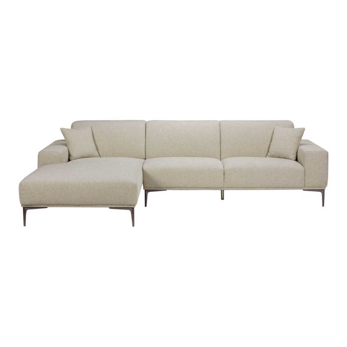 Mottled Light Grey 5-Seater Left Hand Corner Sofa Tokyo – image 2