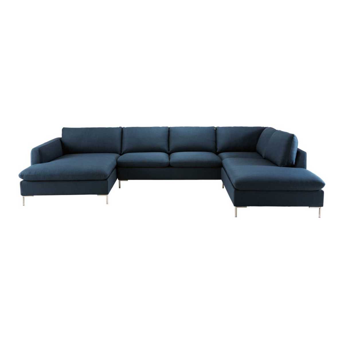 Midnight Blue 7-Seater Corner Sofa City – image 2