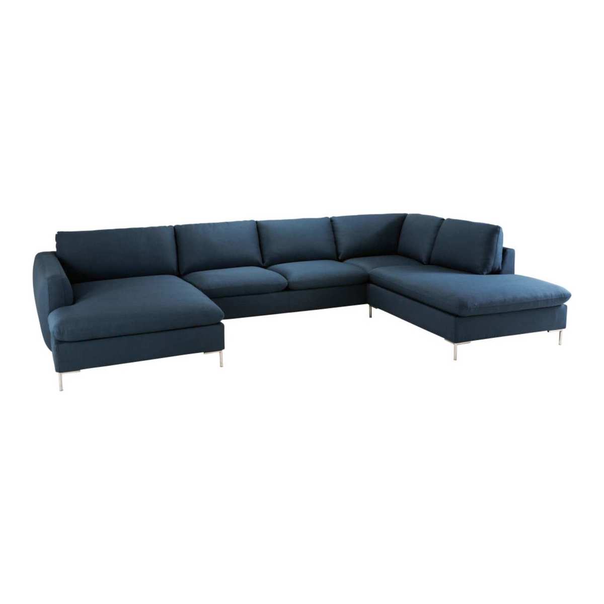 Midnight Blue 7-Seater Corner Sofa City – image 1