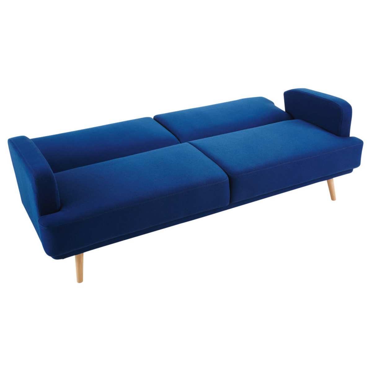 Royal Blue 3-Seater Sofa Bed Elvis – image 6