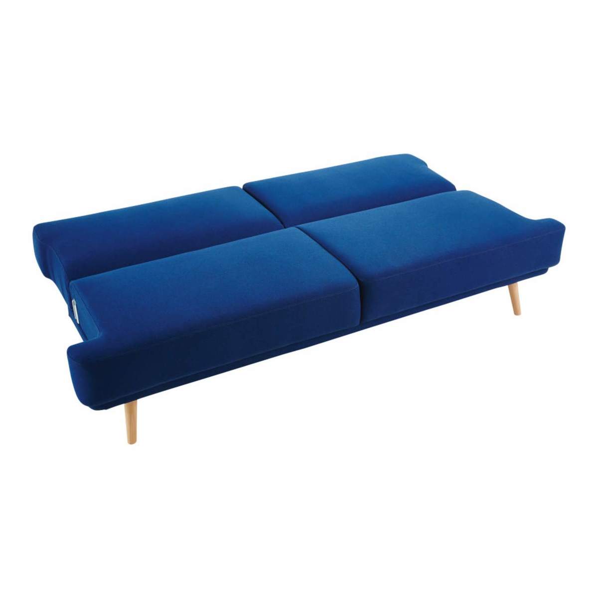 Royal Blue 3-Seater Sofa Bed Elvis – image 2