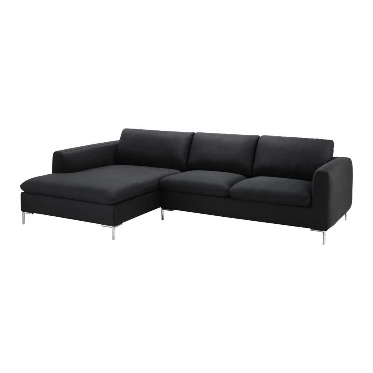 5-Seater Fabric Left Hand Corner Sofa in Charcoal Grey City – image 1