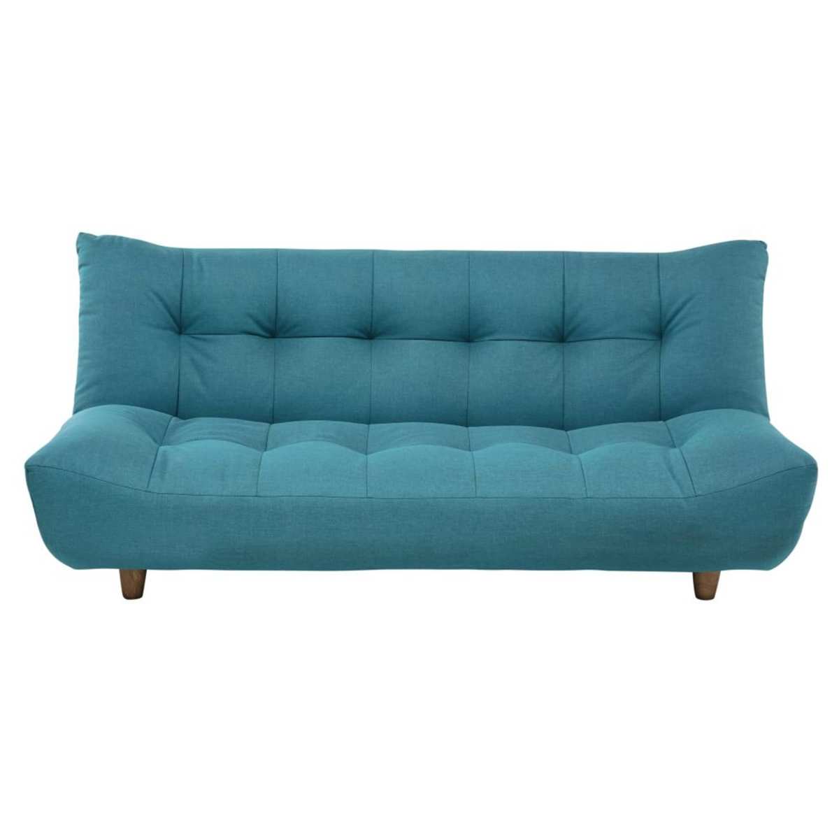3-Seater Clic Clac Sofa Bed in Turquoise Blue Cloud – image 3