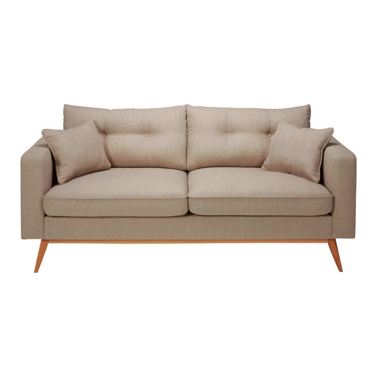 Scandinavian 3-Seater Beige Sofa Brooke – image 2