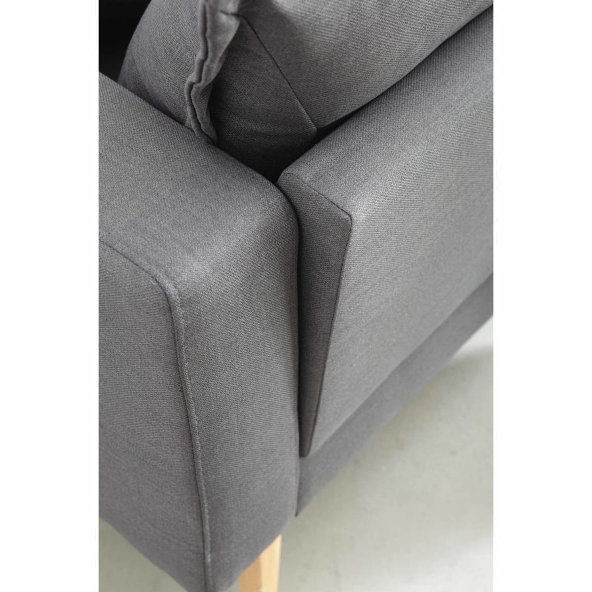Scandinavian 3-Seater Light Grey Sofa Duke – image 3